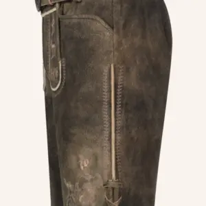 Lederhose Deniz mit Gürtel – Bild 4