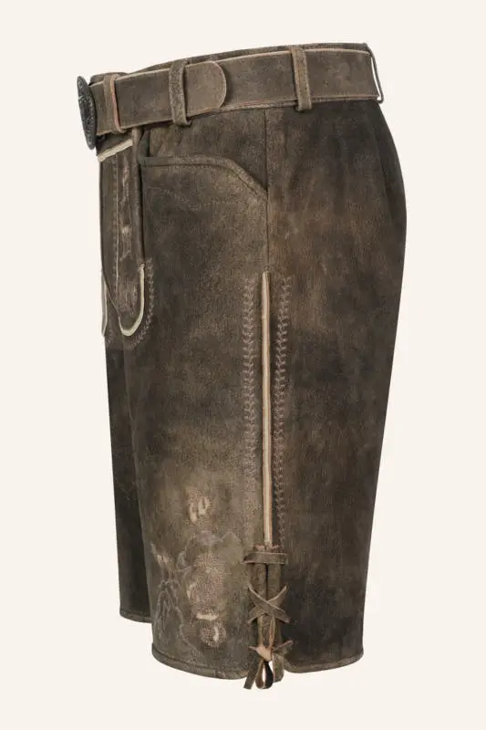 Lederhose Deniz mit Gürtel – Bild 4
