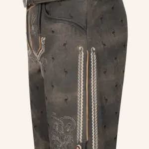 Lederhose Udo mit Gürtel – Bild 4