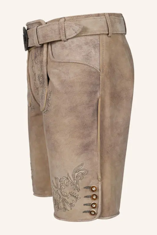 Lederhose Patrizio mit Gürtel – Bild 4