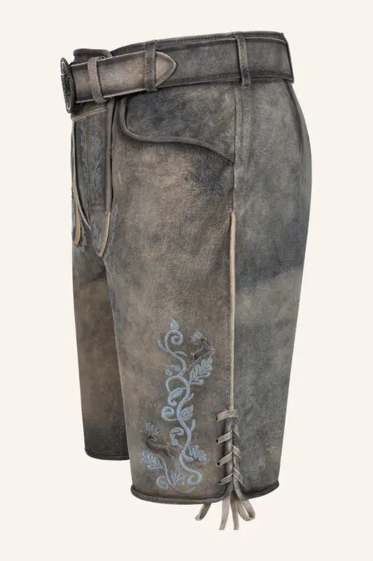 Lederhose Melo mit Gürtel – Bild 4