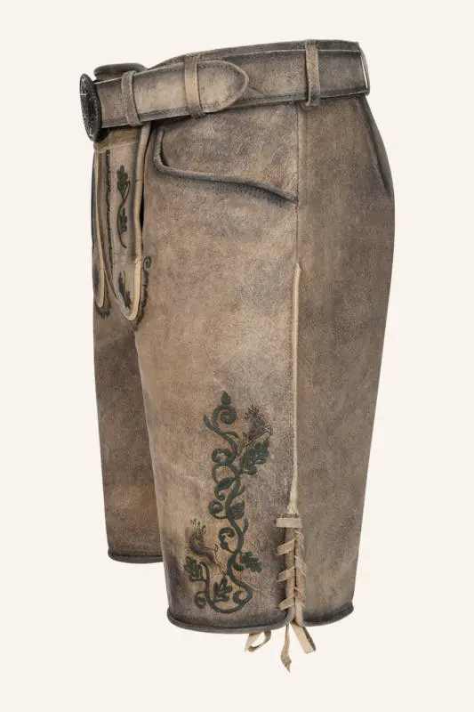 Lederhose Melo mit Gürtel – Bild 4