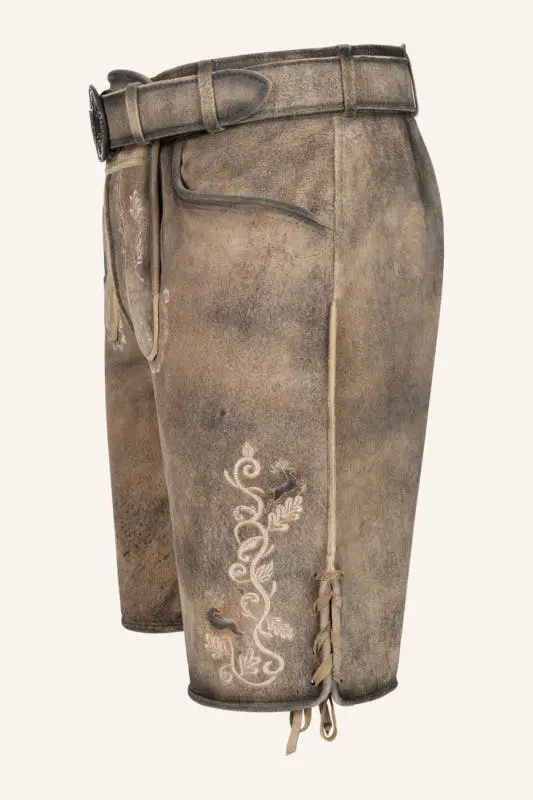 Lederhose Melo mit Gürtel – Bild 4