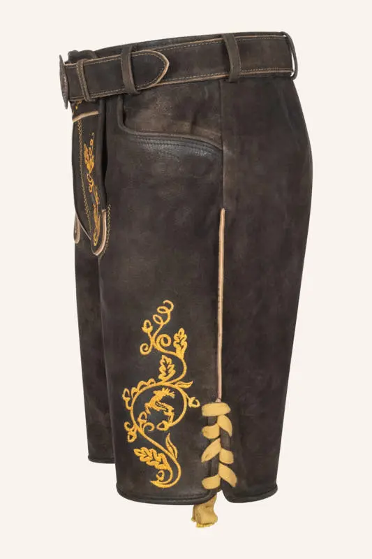 Lederhose Tilo mit Gürtel – Bild 4