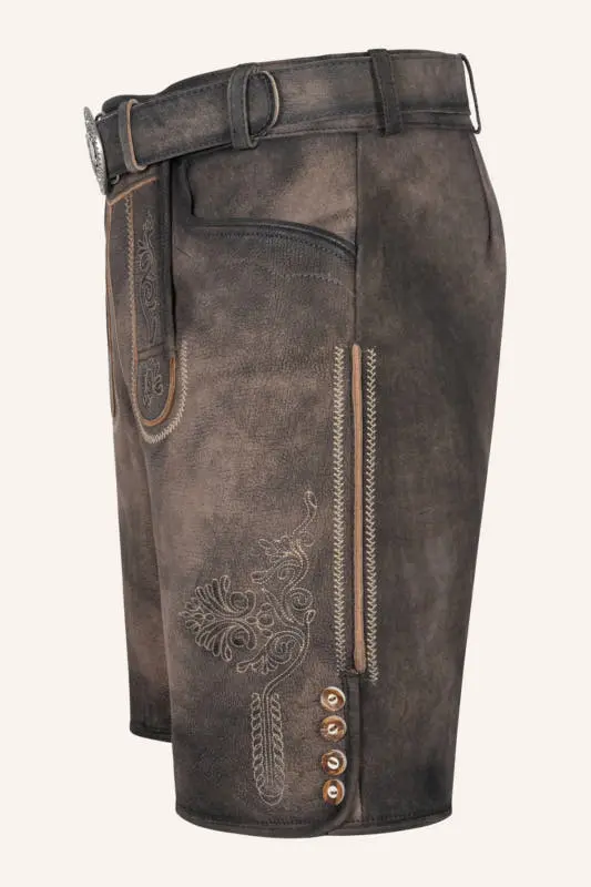 Lederhose Brody mit Gürtel – Bild 4