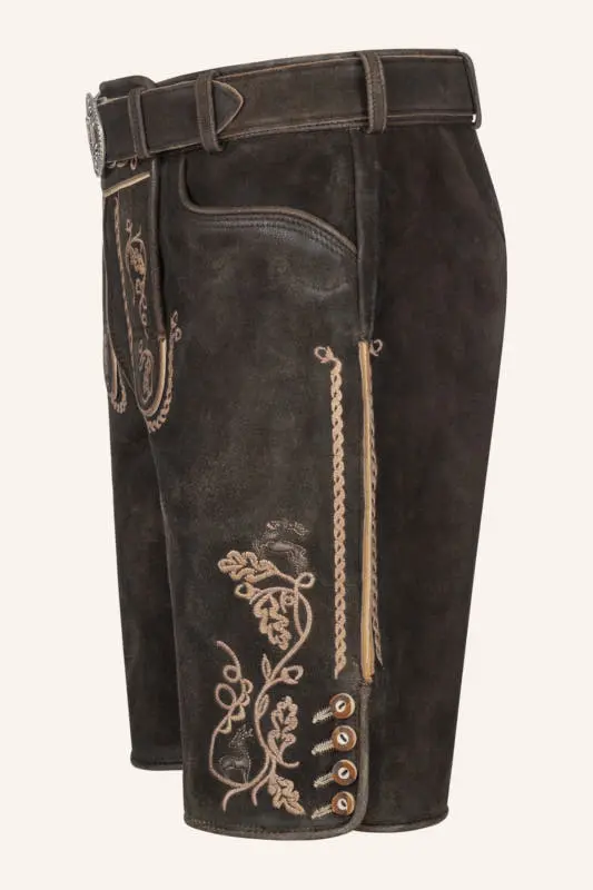 Lederhose Orlando mit Gürtel – Bild 4