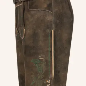 Lederhose Tarius mit Gürtel – Bild 4
