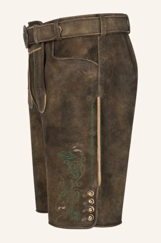 Lederhose Tarius mit Gürtel – Bild 4