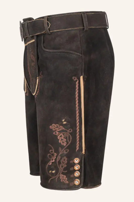 Lederhose Terence mit Gürtel – Bild 4