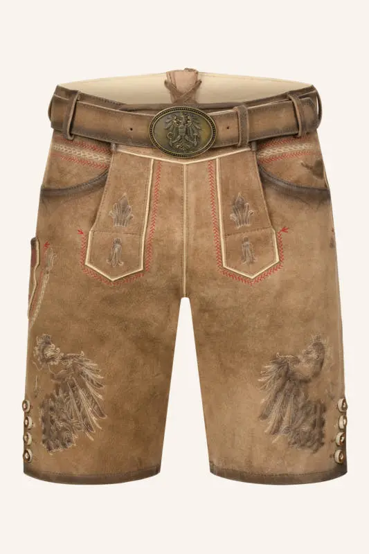 Lederhose Mei Hoamat mit Gürte