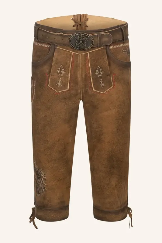 Lederhose Mei Hoamat Kniebund