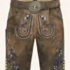Lederhose Azzuro mit Gürtel