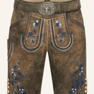Lederhose Azzuro mit Gürtel