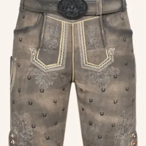 Lederhose Harvey mit Gürtel