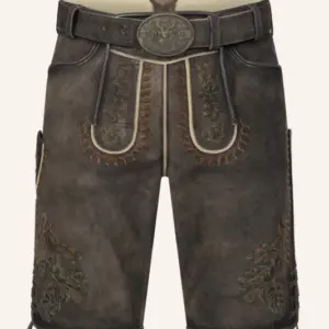 Lederhose Elliot mit Gürtel