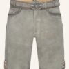 Lederhose Lorenzo mit Gürtel