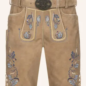 Lederhose Demian mit Gürtel