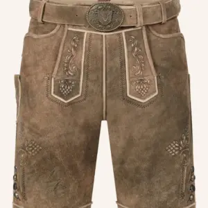 Lederhose Jakobus mit Gürtel