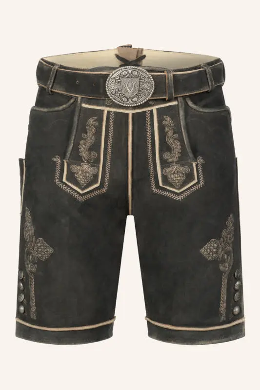 Lederhose Jakobus mit Gürtel