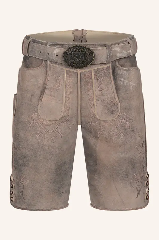 Lederhose Delio mit Gürtel