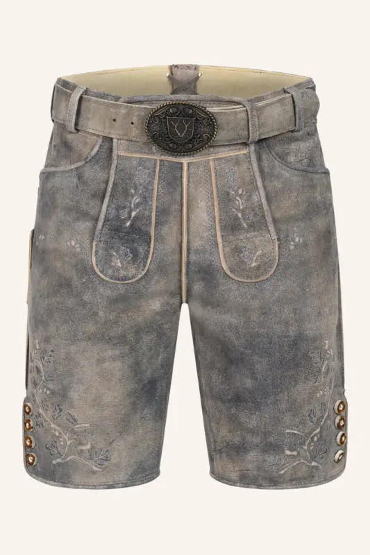 Lederhose Berno mit Gürtel
