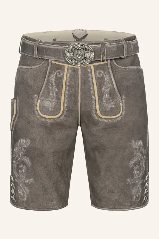 Lederhose Howard mit Gürtel