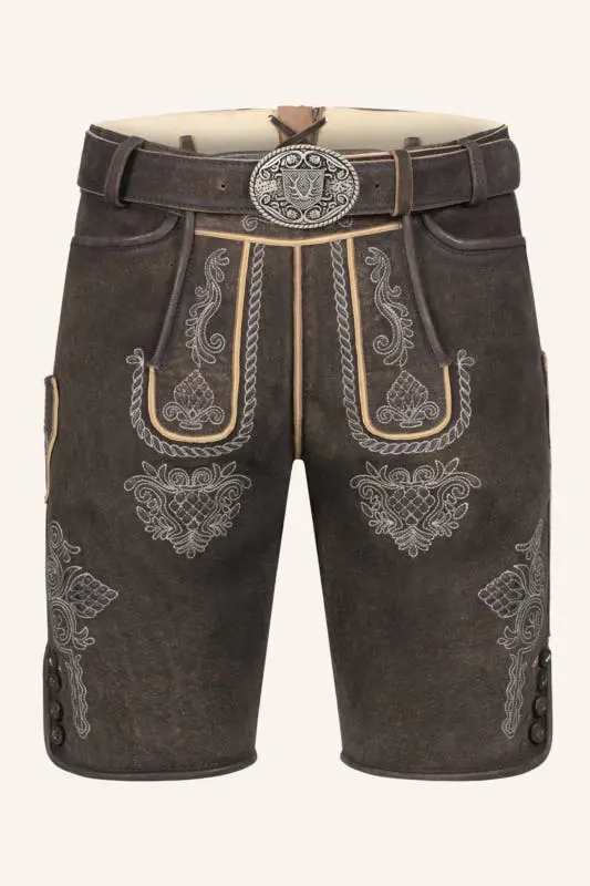 Lederhose Vinc mit Gürtel