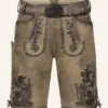 Lederhose Giuliano mit Gürtel