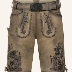 Lederhose Giuliano mit Gürtel