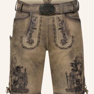 Lederhose Giuliano mit Gürtel