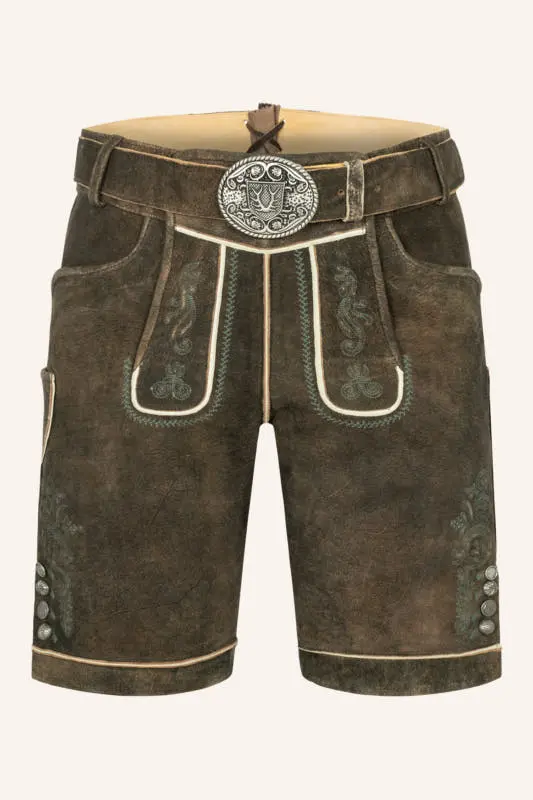 Lederhose Jayden mit Gürtel