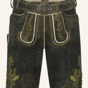 Lederhose Nilio mit Gürtel