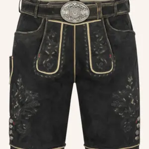 Lederhose Kuno mit Gürtel
