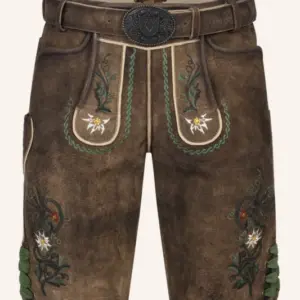 Lederhose Alexander mit Gürtel