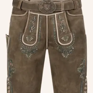 Lederhose Cailan mit Gürtel