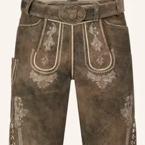 Lederhose Josha mit Gürtel