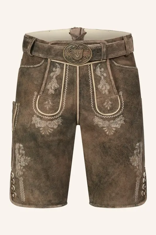 Lederhose Josha mit Gürtel