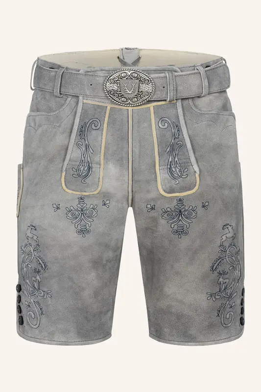 Lederhose Lucius mit Gürtel