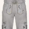 Lederhose Heiko mit Gürtel