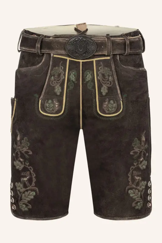 Lederhose Adreon mit Gürtel