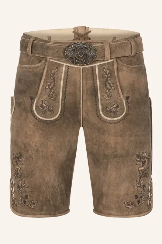 Lederhose Corentin mit Gürtel