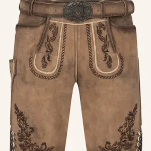 Lederhose Devian mit Gürtel
