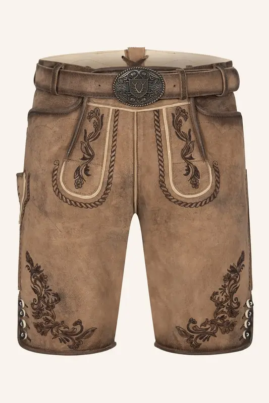 Lederhose Devian mit Gürtel