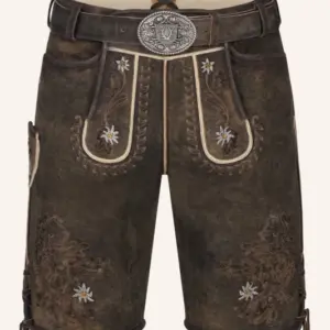 Lederhose Leny mit Gürtel
