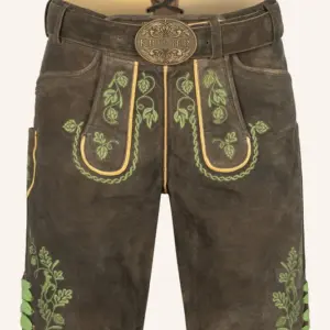 Lederhose Cassius mit Gürtel