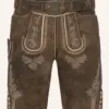 Lederhose Quan mit Gürtel