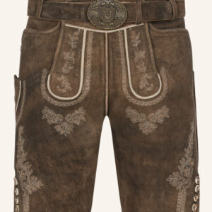 Lederhose Quan mit Gürtel