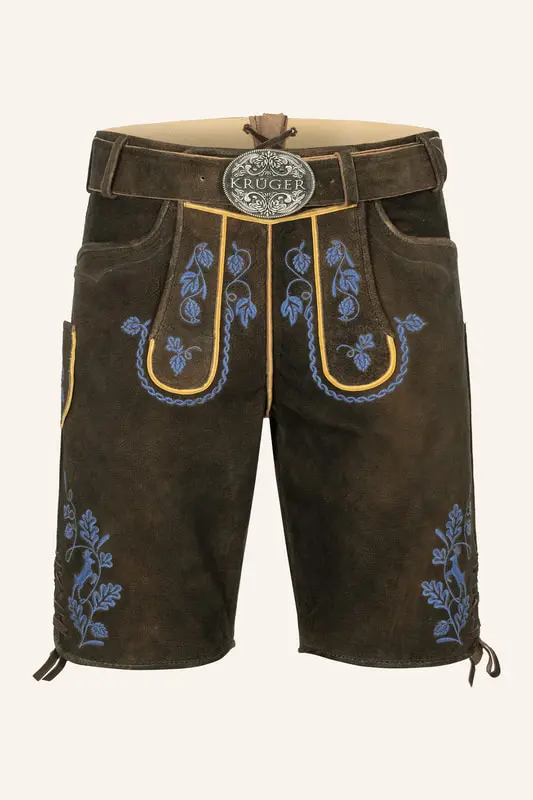 Lederhose Roland mit Gürtel
