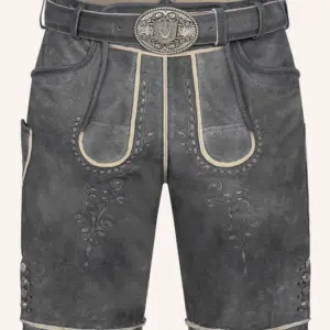 Lederhose Kuno mit Gürtel