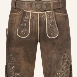 Lederhose Mischa mit Gürtel